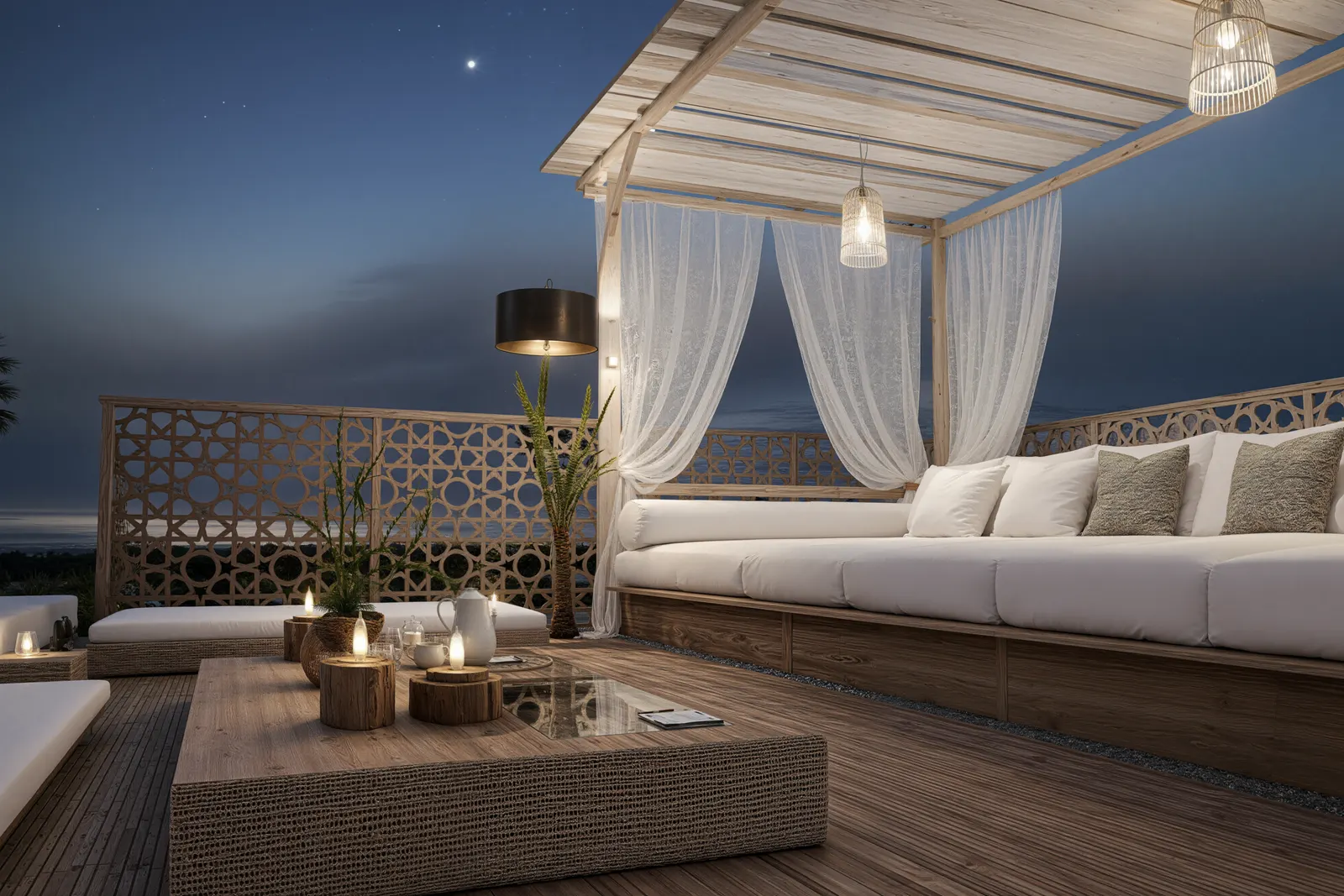 Rooftop Riad B — rendu 3D