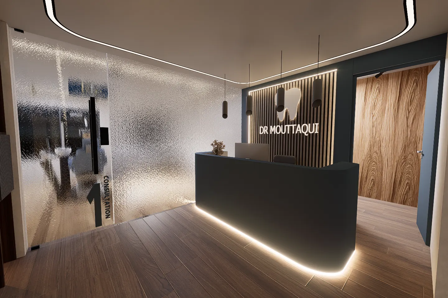Clinique dentaire Signature — rendu 3D